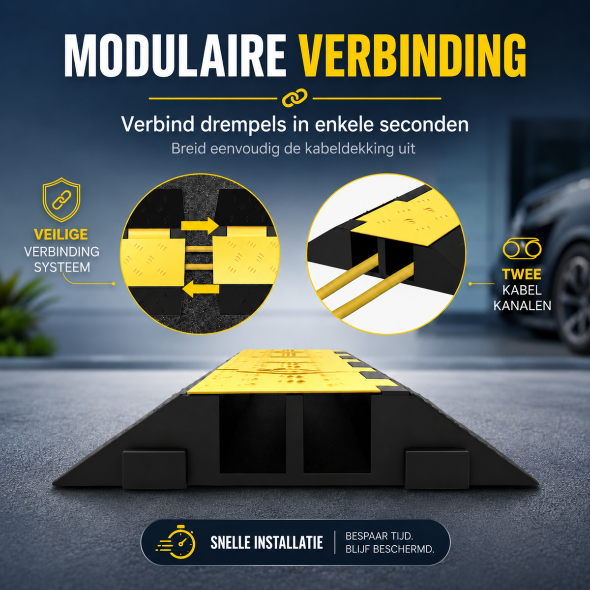 Vevor kabeldrempel 100 cm voor laadkabel op de oprit – afbeelding 6