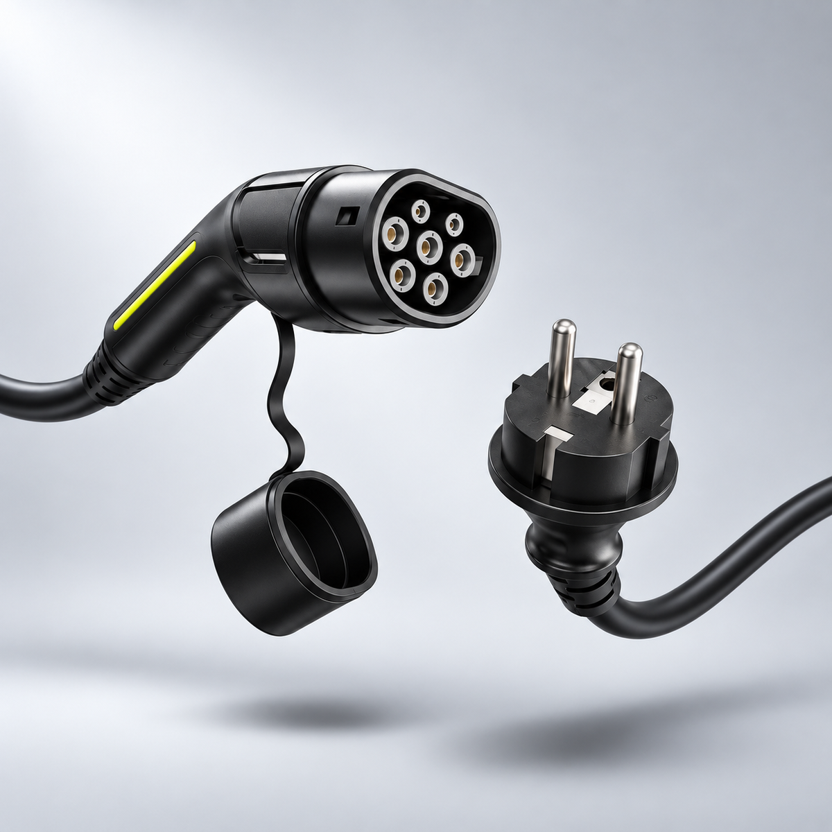 VDLPOWER lader: Type 2-stekker en Schuko-stekker
