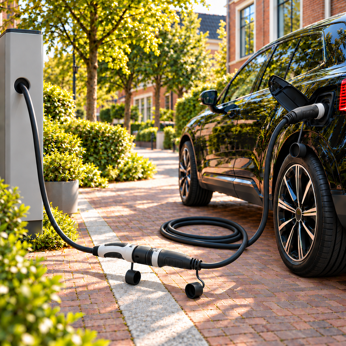 Feyree verlengkabel tussen laadpaal en elektrische auto